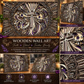 3D Handcrafted Wooden Cross Wall Art