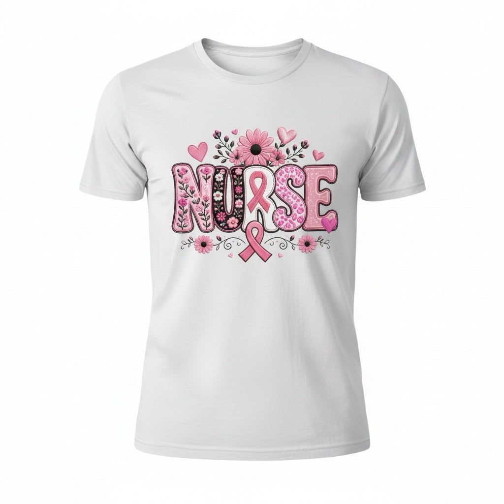Nurse - Breast Cancer Awareness Short Sleeve Tee